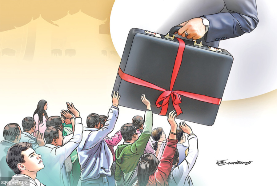 Where does the local government budget go?